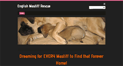 Desktop Screenshot of englishmastiffrescue.net